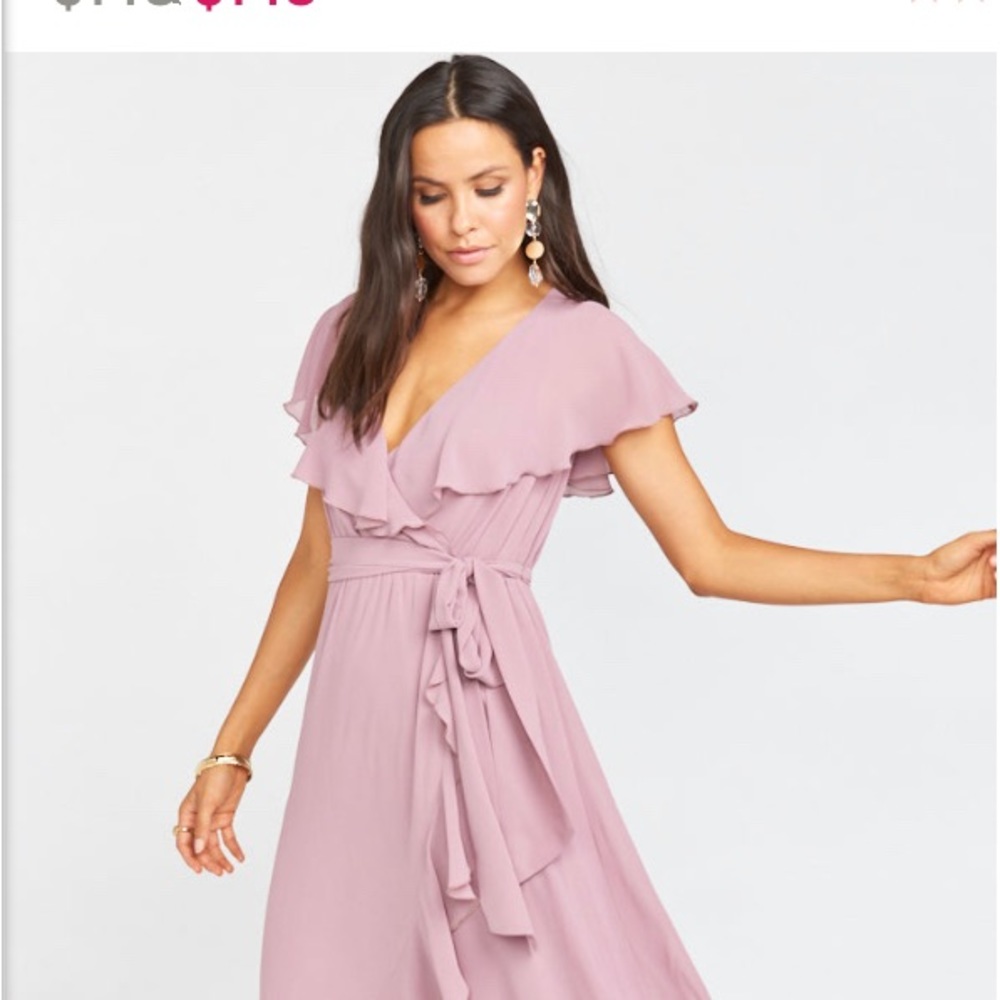Show me your mumu Jess ruffle antique rose bridesmaid dress size large